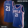 Joel Embiid 21 Philadelphia 76ers /23 Swingman Jersey - Icon Edition Royal