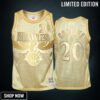 John Collins 20 Atlanta Hawks Golden Midas Sm Jersey