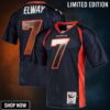 John Elway Denver Broncos Mitchell & Ness 1997 Authentic Throwback Retired Player Jersey - Navy Nfl