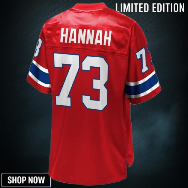 John Hannah New England Patriots Nfl Pro Line Retired Player Replica Jersey - Red