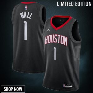 John Wall Houston Rockets Jordan Brand 2025/21 Swingman Jersey - Statement Edition Black Nba