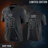 Jordan Love 10 Green Bay Packers Black Reflective Limited Jersey - Men