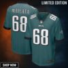 Jordan Mailata 68 Philadelphia Eagles Game Jersey - Midnight Green