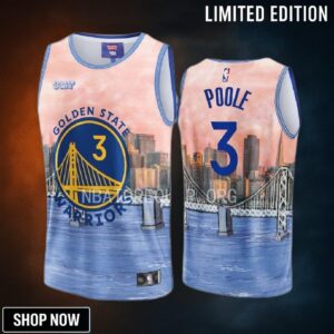 Jordan Poole 3 Golden State Warriors & Kidsuper Studios Unisex Hometown Jersey