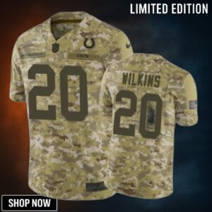 Jordan Wilkins Jersey Nfl Camo Colts