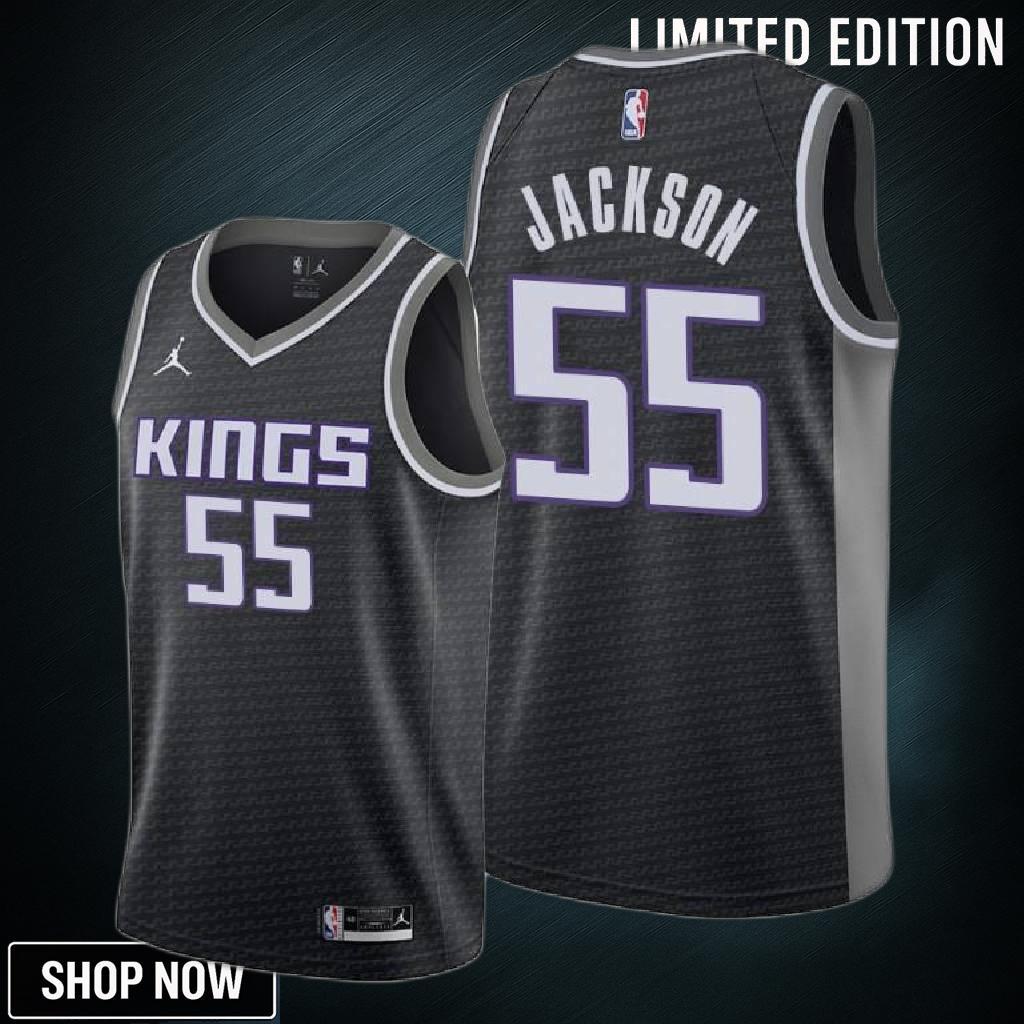 Josh Jackson 55 Sacramento Kings Statement Edition Black Jersey Trade