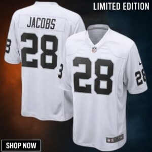 Josh Jacobs Las Vegas Raiders Nike Game Jersey - White