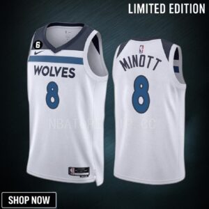 Josh Minott 8 Minnesota Timberwolves -23 Association Edition White Men Jersey Swingman