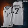 Josh Richardson 7 San Antonio Spurs Statement Edition Gray Jersey Trade - Men