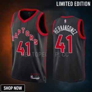 Juancho Hernangomez 41 Toronto Raptors Black Men Jersey -23 Statement Edition Swingman