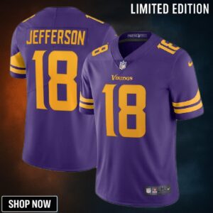 Justin Jefferson 18 Minnesota Vikings Alternate Vapor Limited Jersey - Purple