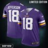 Justin Jefferson 18 Minnesota Vikings Legend Jersey - Purple