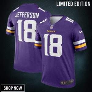 Justin Jefferson Minnesota Vikings Legend Jersey - Purple Nfl
