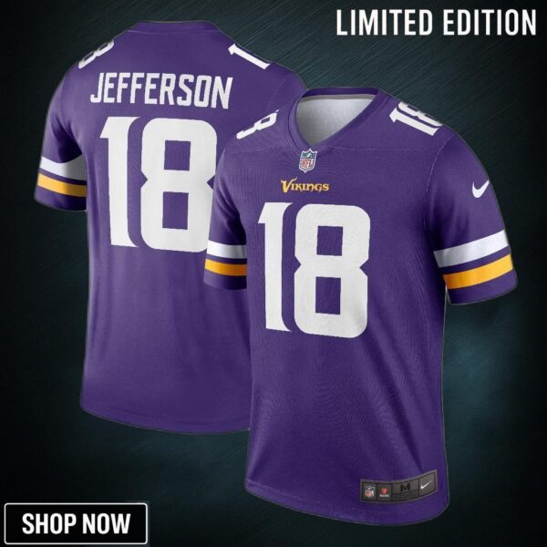 Justin Jefferson Minnesota Vikings Legend Jersey - Purple Nfl
