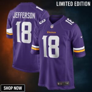 Justin Jefferson Minnesota Vikings Player Game Jersey - Purple Nfl
