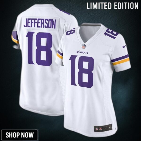 Justin Jefferson Minnesota Vikings Women's Game Jersey - White