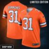 Justin Simmons 31 Denver Broncos Alternate Legend Jersey - Orange