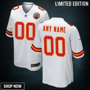 Kansas City Chiefs Custom Game Jersey - White Jerseys Nfl
