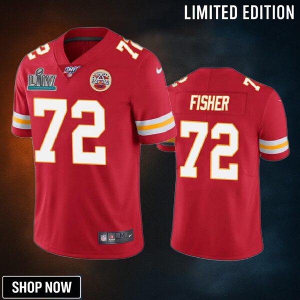 Kansas City Chiefs Eric Fisher Red Super Bowl Liv Vapor Limited Jersey