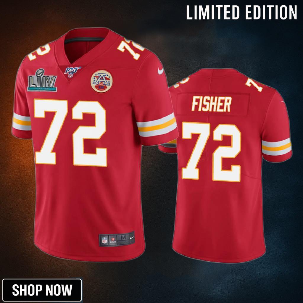 Kansas City Chiefs Eric Fisher Red Super Bowl Liv Vapor Limited Jersey