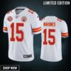 Kansas City Chiefs Patrick Mahomes White 60th Anniversary Vapor Limited Jersey