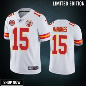 Kansas City Chiefs Patrick Mahomes White 60th Anniversary Vapor Limited Jersey