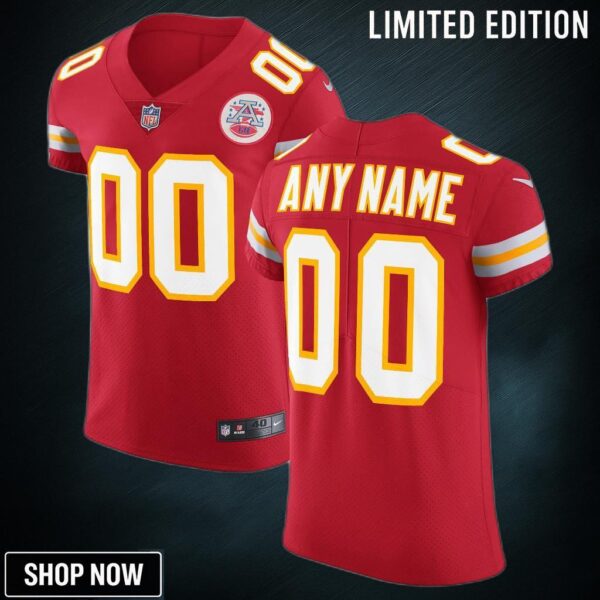 Kansas City Chiefs Vapor Untouchable Custom Elite Jersey - Red Jerseys Nfl