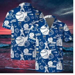 Kansas City Royals Baseball Icons Hawaiian Shirt