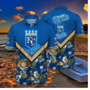 Kansas City Royals Blue & Gold Royal Hawaiian Shirt