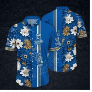 Kansas City Royals Floral Splendor Hawaiian Shirt
