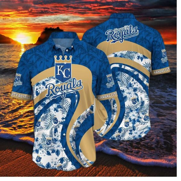 Kansas City Royals Palm Wave Hawaiian Shirt