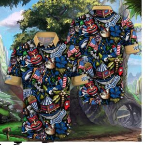 Kansas City Royals Tiki Carnival Hawaiian Shirt