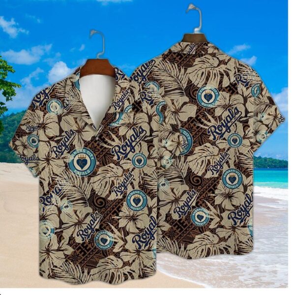 Kansas City Royals Tropical Hearts Hawaiian Shirt