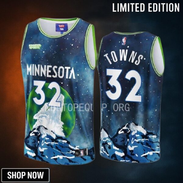 Karl-anthony Towns 32 Minnesota Timberwolves & Kidsuper Studios Unisex Hometown Jersey