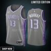 Keegan Murray 13 -23 Sacramento Kings Grey City Edition Jersey Swingman