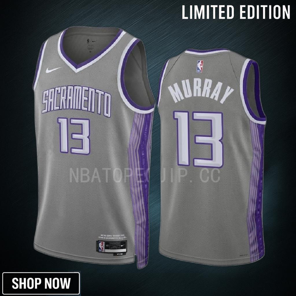 Keegan Murray 13 -23 Sacramento Kings Grey City Edition Jersey Swingman
