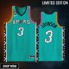 Keldon Johnson 3 -23 San Antonio Spurs City Edition Jersey Teal