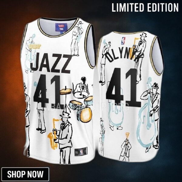 Kelly Olynyk 41 Utah Jazz & Kidsuper Studios Unisex Hometown Jersey