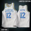 Kendrick Nunn 12 Los Angeles Lakers -23 Classic Edition White Jersey - Men