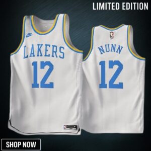 Kendrick Nunn 12 Los Angeles Lakers -23 Classic Edition White Jersey - Men