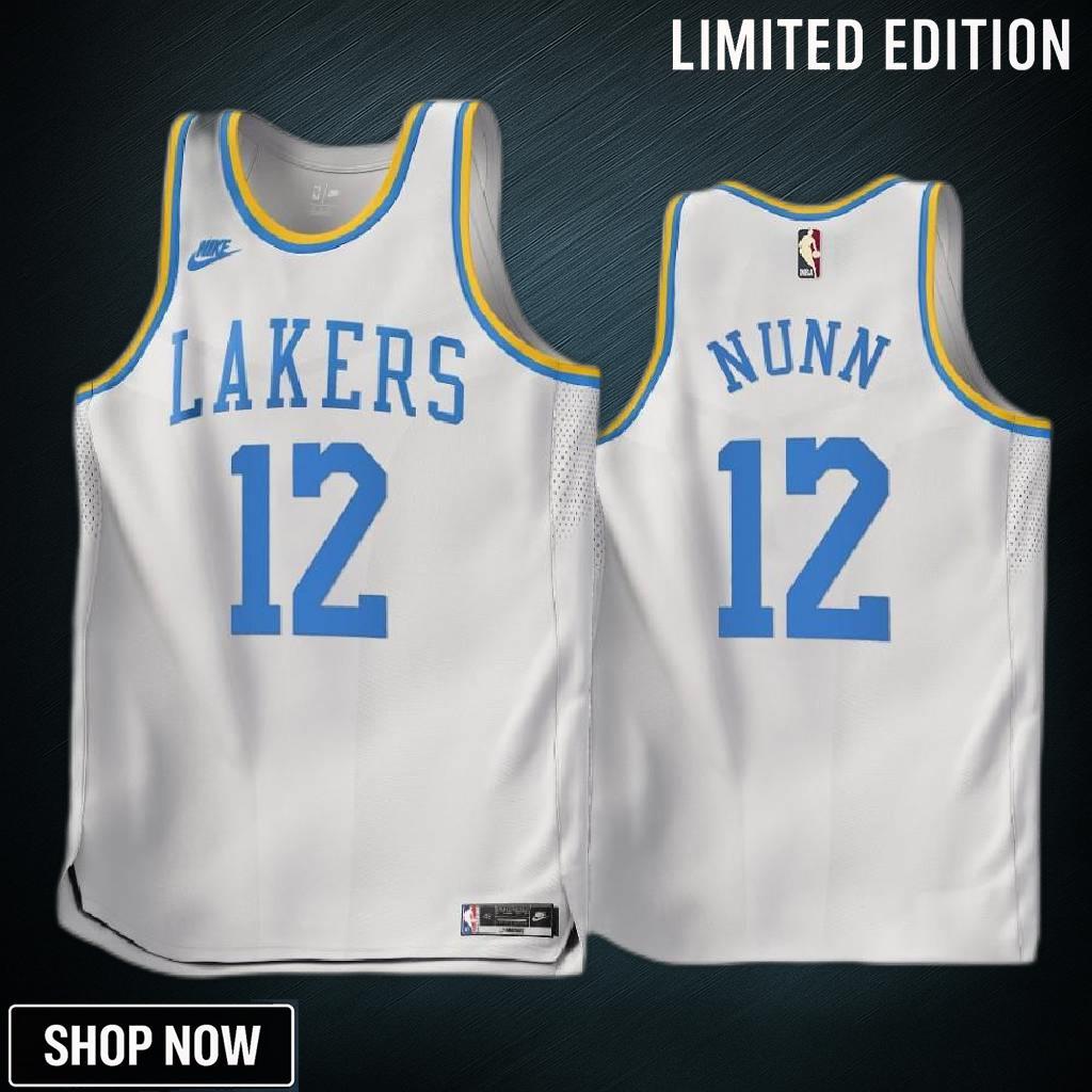 Kendrick Nunn 12 Los Angeles Lakers -23 Classic Edition White Jersey - Men