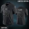 Kenny Clark 97 Green Bay Packers Black Reflective Limited Jersey - Men