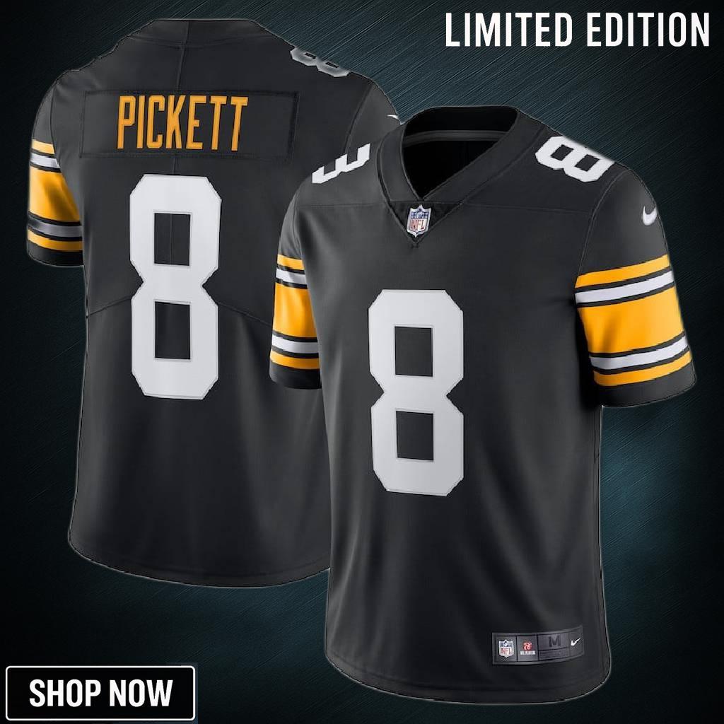 Kenny Pickett 8 Pittsburgh Steelers Men's Vapor Limited Jersey - Black