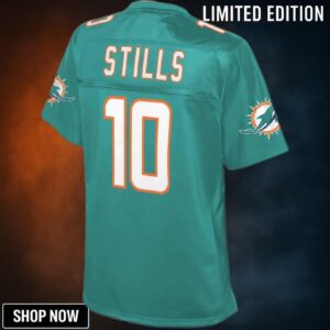 Kenny Stills Miami Dolphins Nfl Pro Line Womens Team Player Jersey - Aqua