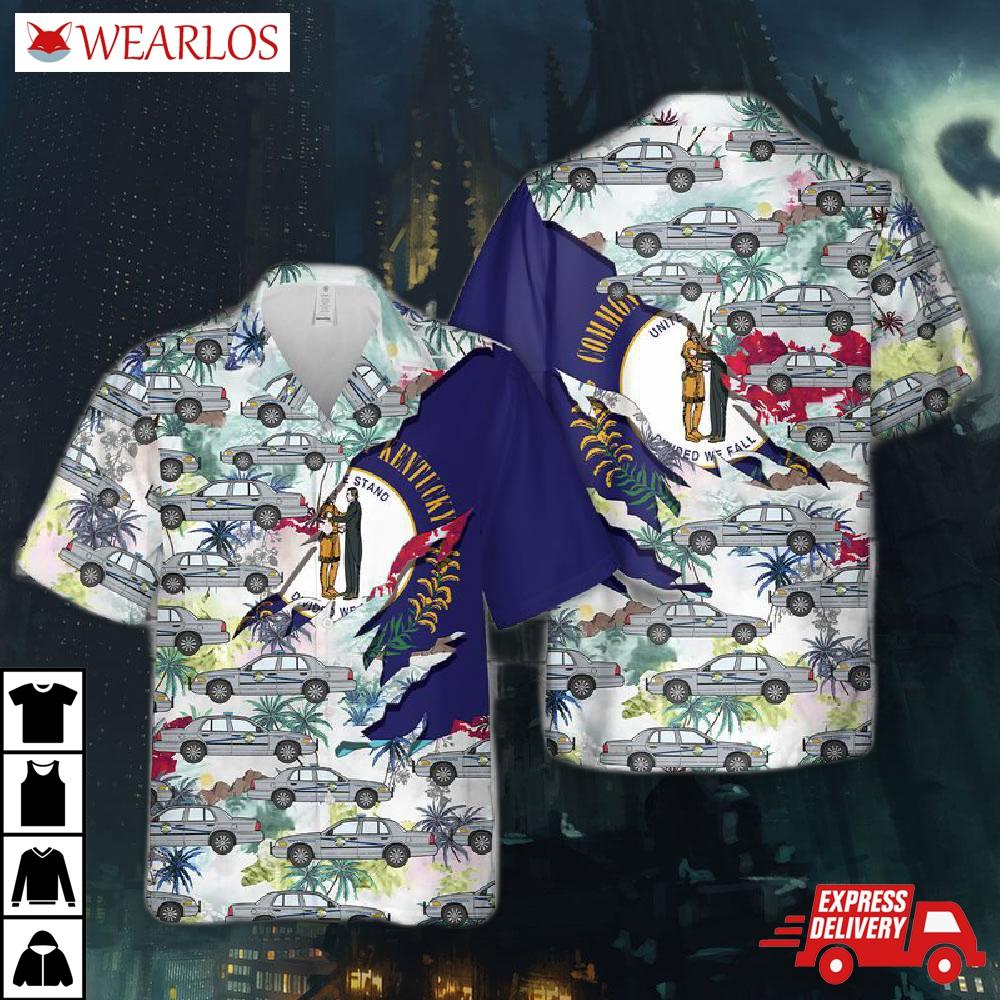Kentucky State Police Hawaiian Shirt
