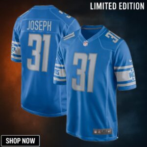 Kerby Joseph Detroit Lions Player Game Jersey - Blue Nfl