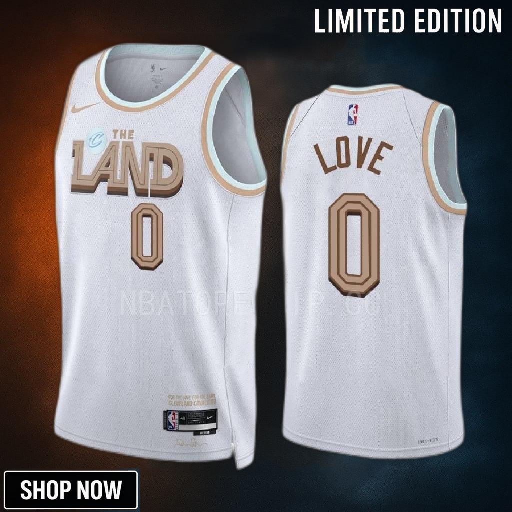 Kevin Love 0 -23 Cleveland Cavaliers White City Edition Jersey Swingman