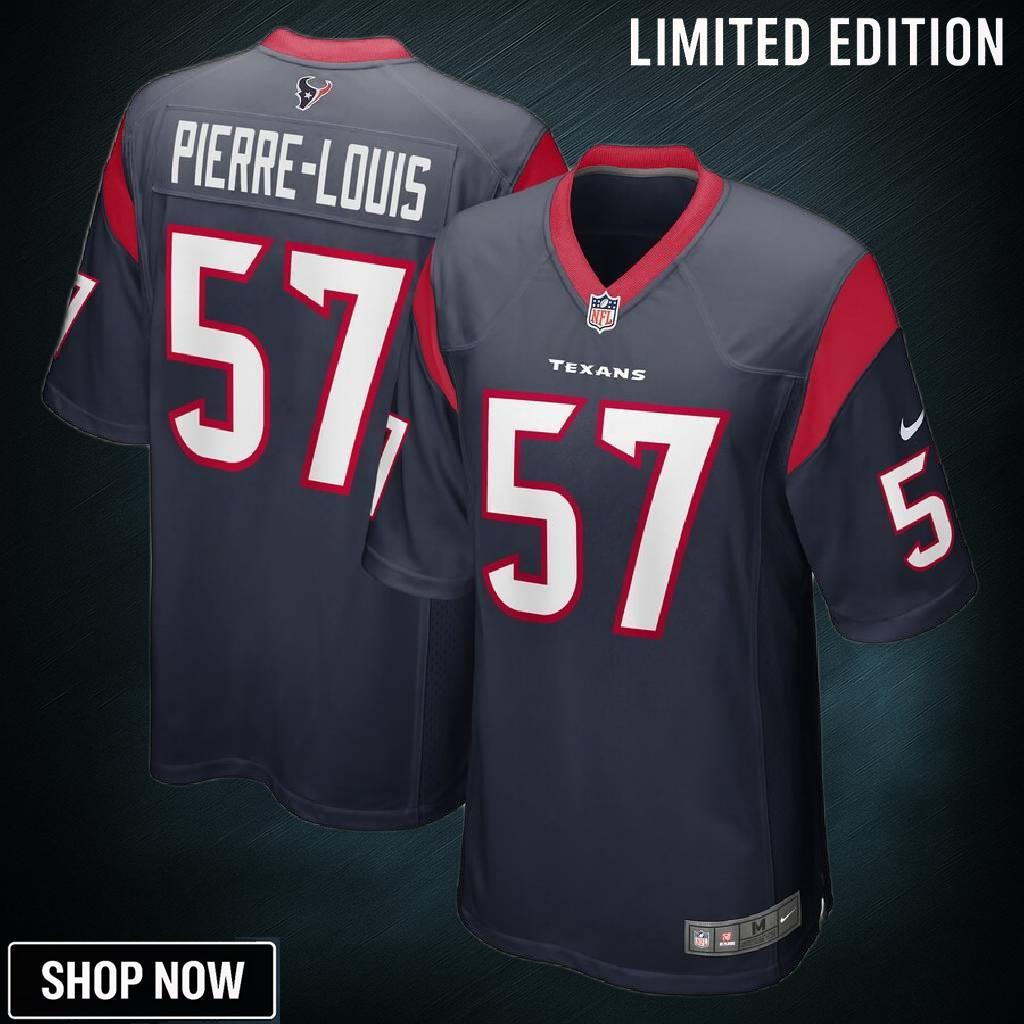 Kevin Pierre-louis Houston Texans Game Player Jersey - Navy