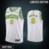 Kevin Porter Jr. 3 -23 Houston Rockets White Classic Edition Jersey San Diego Throwbacks