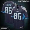 Kevin Rader Tennessee Titans Game Player Jersey - Navy